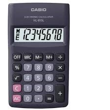 Hesap Makineleri Casio HL-815L-BK 8 Hane Siyah Hesap Makinesi Satın Al