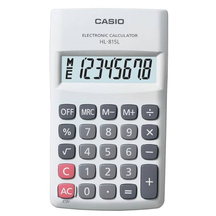 Hesap Makineleri Casio HL-815L-WE 8 Hane Beyaz Hesap Makinesi Satın Al
