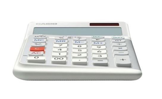 Hesap Makineleri Casio JE-12E-WE Beyaz 12 Hane Masa Üstü Ergonomik Tuşlu Hesap Makinesi Satın Al