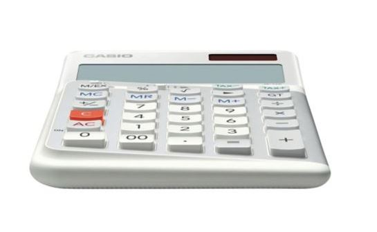 Hesap Makineleri Casio JE-12E-WE Beyaz 12 Hane Masa Üstü Ergonomik Tuşlu Hesap Makinesi Satın Al