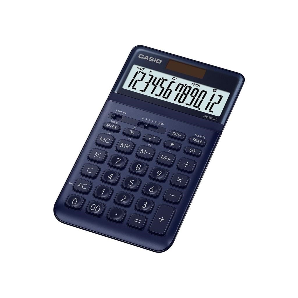 Hesap Makineleri Casio JW-200SC-NY 12 Hane Lacivert Masa Üstü Hesap Makinesi Satın Al