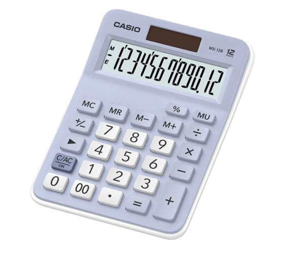 Hesap Makineleri Casio MX-12B-LB Açık Mavi 12 Hane Masa Üstü Hesap Makinesi Satın Al
