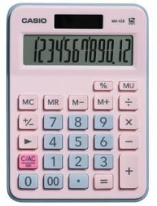 Hesap Makineleri Casio MX-12B-PKLB Açık Pembe+Açık Mavi 12 Hane Masa Üstü Hesap Makinesi Satın Al