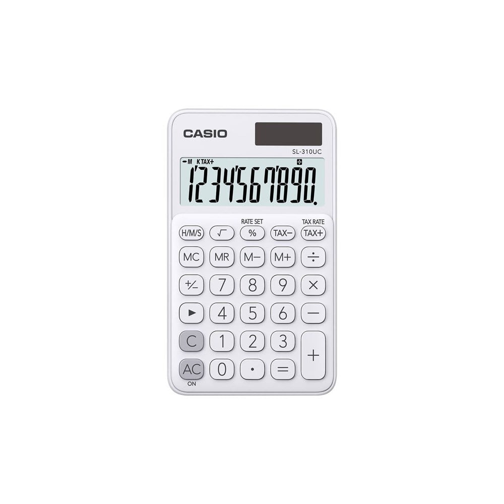 Hesap Makineleri Casio SL-310UC-WE Cep Tipi 10 Hane Beyaz Hesap Makinesi Satın Al