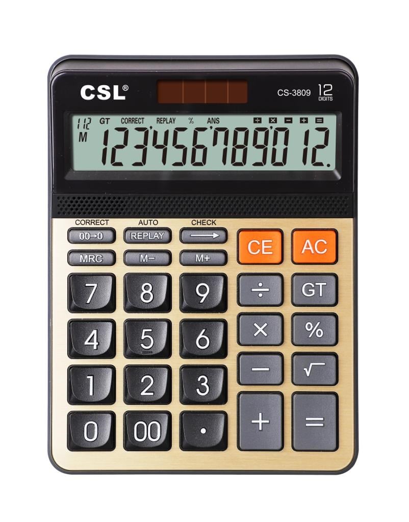 Hesap Makineleri CSL CS-3809 12 Hane Masa Tipi Hesap Makinesi Satın Al