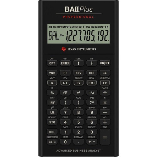 Hesap Makineleri Texas Instruments BA-II Professional Finansal Hesap Makinesi Satın Al