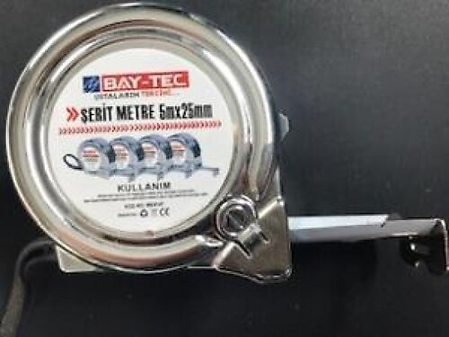 Hırdavat Ürünleri Bay-Tec Mk4147 5Mt 25MM Krom Şerit Metre Satın Al