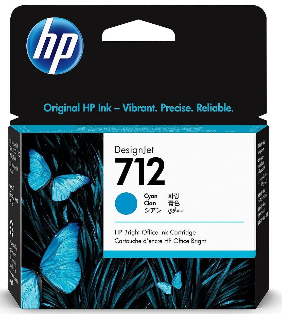 HP Kartuş HP 712 Cyan Mavi 29ML Plotter Kartuşu 3ED67A Satın Al