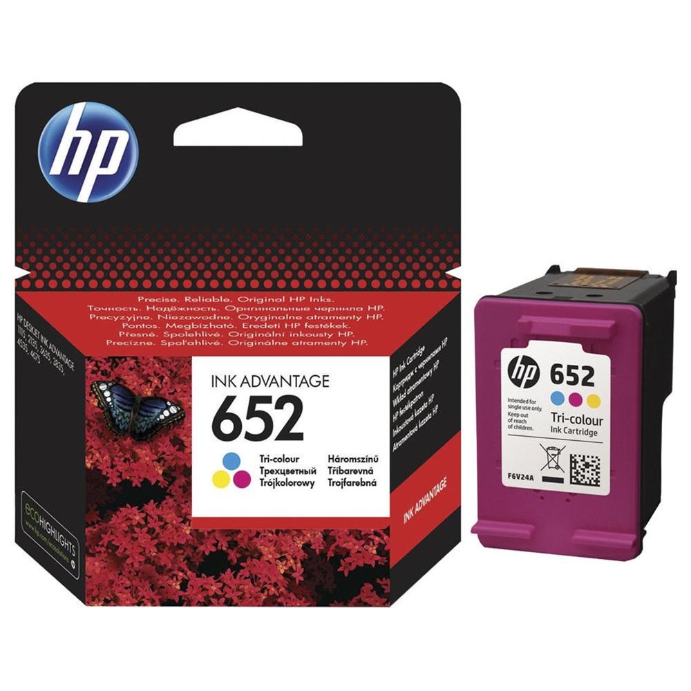 HP Kartuş Hp F6V24Ae 652 Üç Renkli Mürekkep Kartuş Satın Al