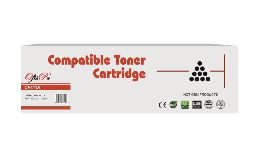 HP Muadil Toner OFİSPC HP CF411A MAVİ MUADİL TONER Satın Al