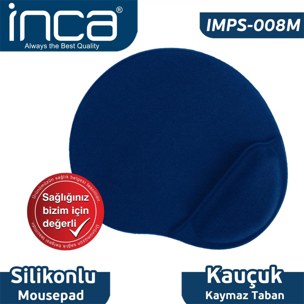 IInca IMSP-008M Bileklik Yatıklı Mousepad (Mavi)