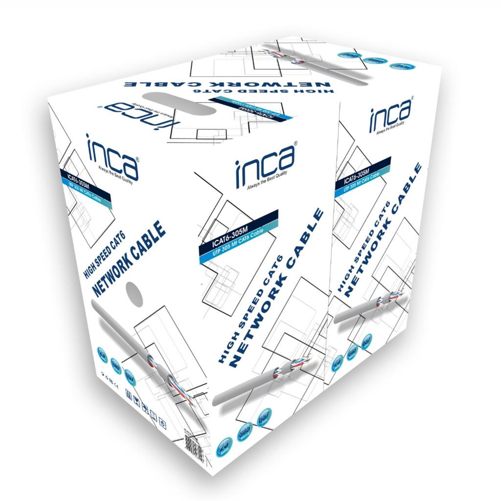 INCA CAT6 23 AVG 0,57MM KABLO 305 METRE