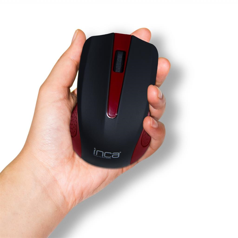 INCA IWM-T371 KIRMIZI  2.4Ghz WIRELESS NANO ALICILI “PİL HEDİYELİ” MOUSE