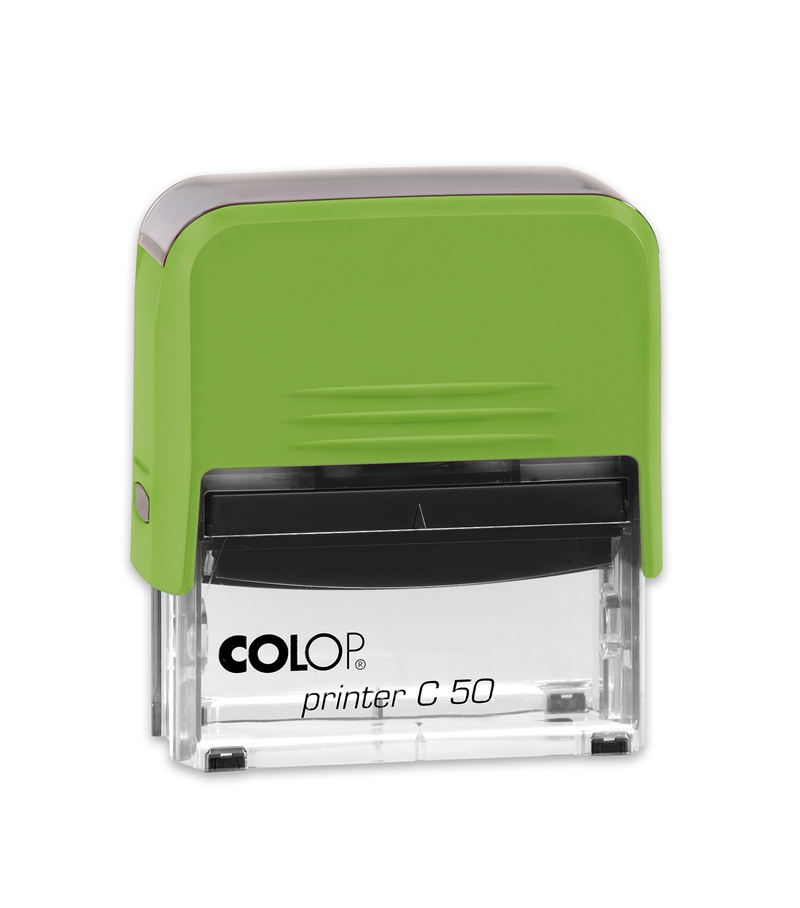 Istampa Kaşe ve Mürekkepleri COLOP PRINTER C50 YEŞİL KASA SİYAH KEÇE - 30X69MM Satın Al