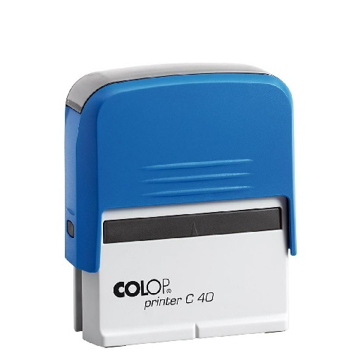 Istampa Kaşe ve Mürekkepleri COLOP PRINTER C40 MAVİ KASA SİYAH KEÇE - 23X59MM Satın Al