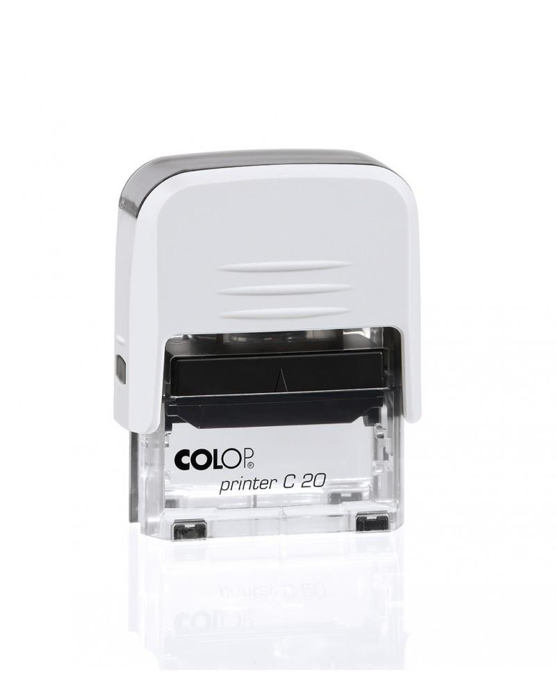 Istampa Kaşe ve Mürekkepleri COLOP PRINTER C20 BEYAZ KASA SİYAH KEÇE - 14X38MM Satın Al