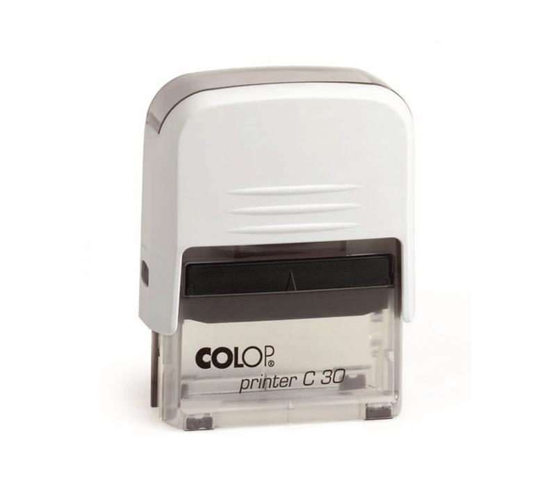Istampa Kaşe ve Mürekkepleri COLOP PRINTER C30 BEYAZ KASA SİYAH KEÇE - 18X47MM Satın Al
