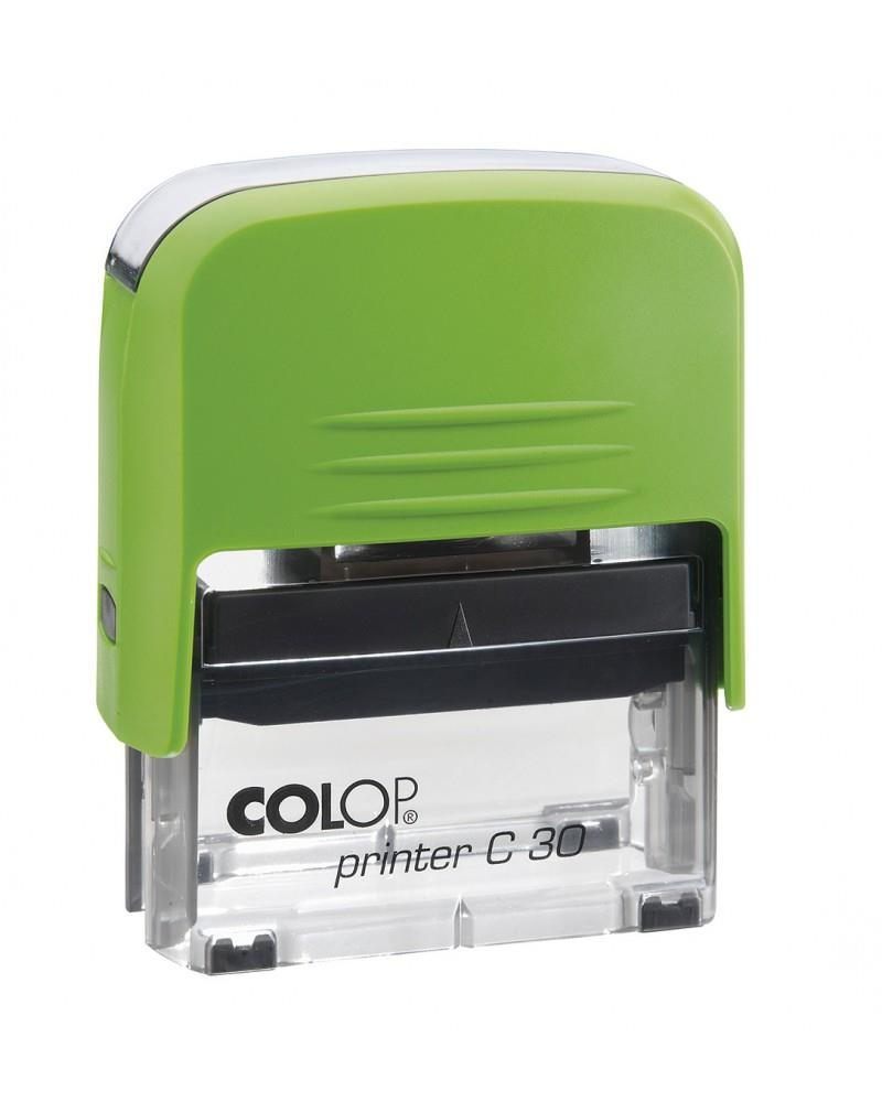 Istampa Kaşe ve Mürekkepleri COLOP PRINTER C30 YEŞİL KASA SİYAH KEÇE - 18X47MM Satın Al