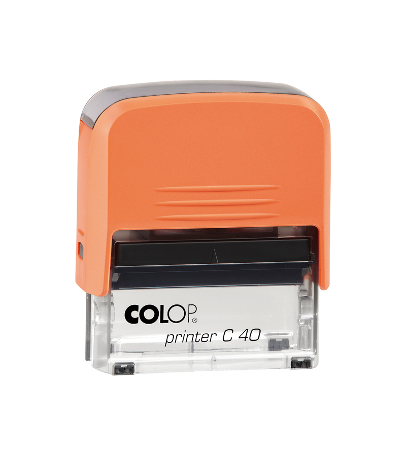 Istampa Kaşe ve Mürekkepleri COLOP PRINTER C40 TURUNCU KASA MAVİ KEÇE - 23X59MM Satın Al
