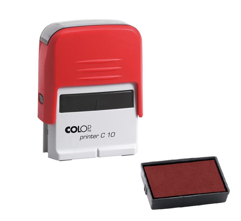 Istampa Kaşe ve Mürekkepleri COLOP PRINTER C10 KIRMIZI KASA KIRMIZI KEÇE - 10X27MM Satın Al