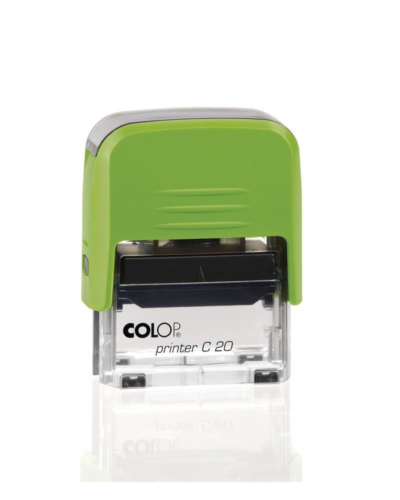Istampa Kaşe ve Mürekkepleri COLOP PRINTER C20 YEŞİL KASA SİYAH KEÇE - 14X38MM Satın Al