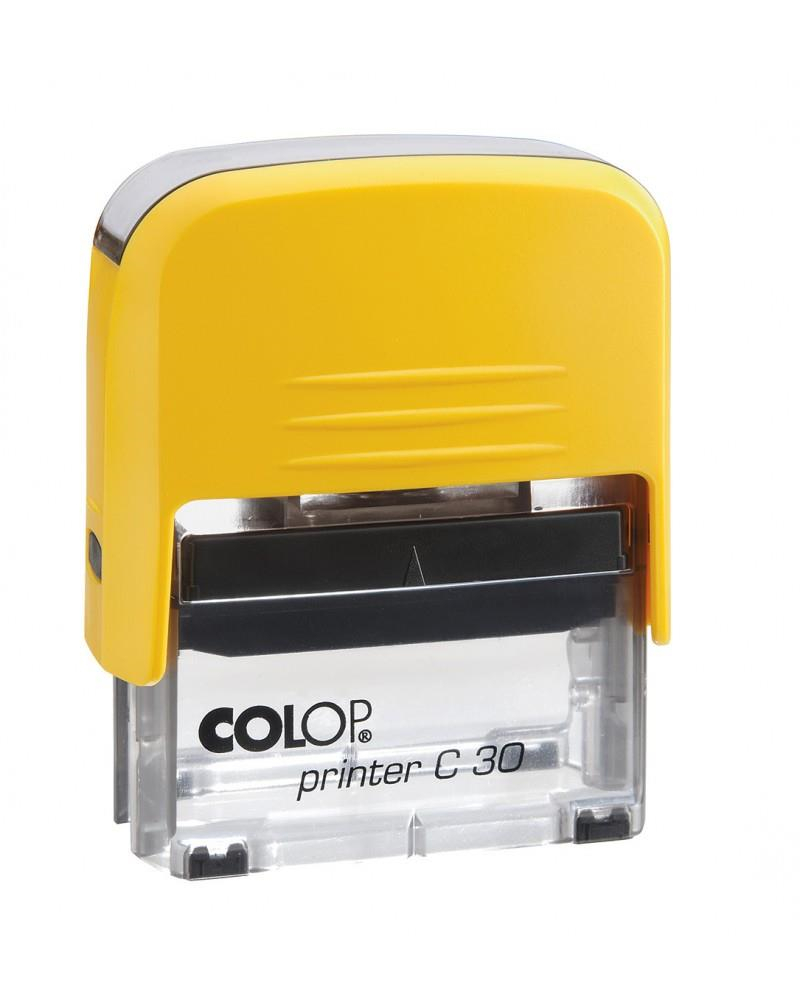 Istampa Kaşe ve Mürekkepleri COLOP PRINTER C30 SARI KASA SİYAH KEÇE - 18X47MM Satın Al