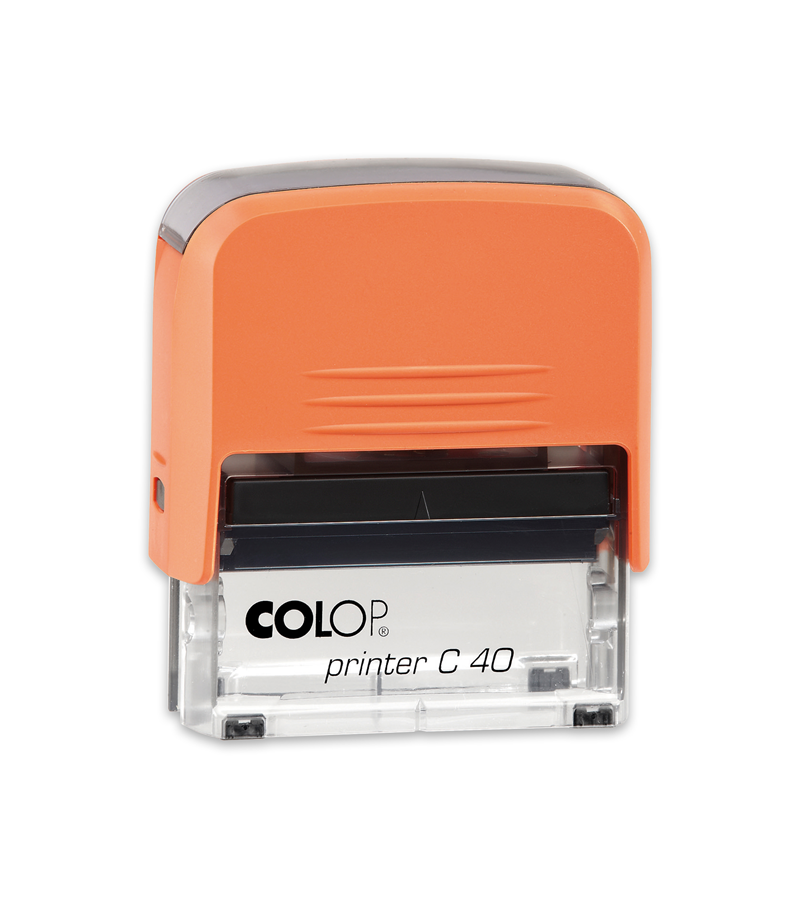 Istampa Kaşe ve Mürekkepleri COLOP PRINTER C40 TURUNCU KASA SİYAH KEÇE - 23X59MM Satın Al