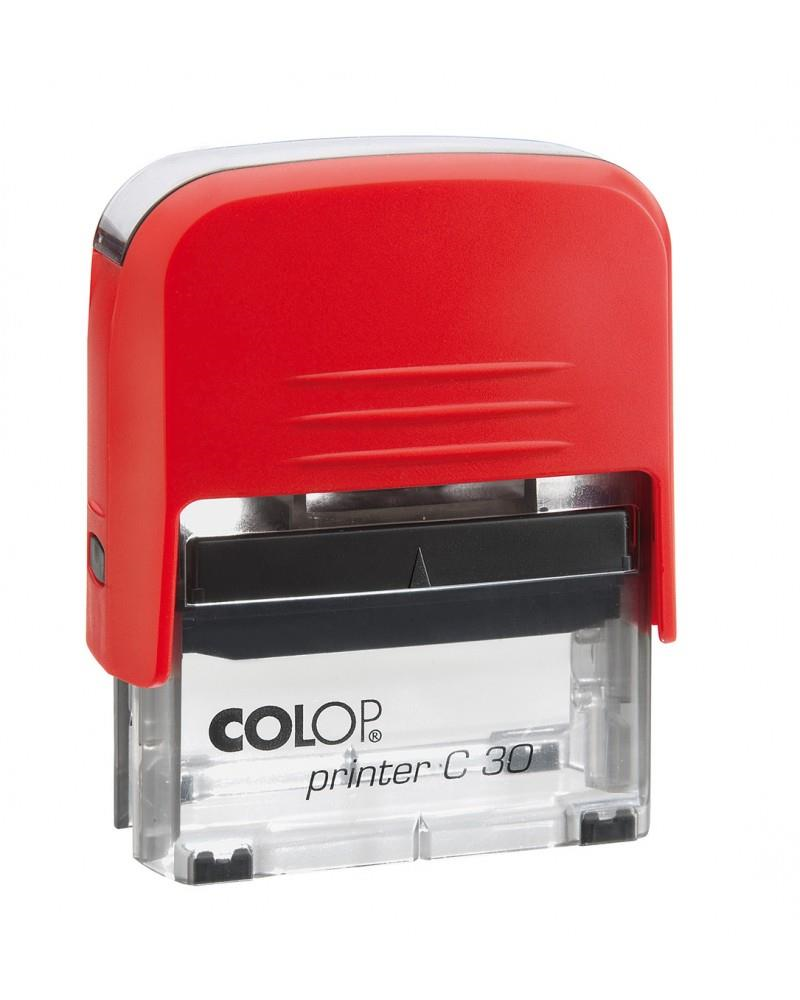 Istampa Kaşe ve Mürekkepleri COLOP PRINTER C30 KIRMIZI KASA SİYAH KEÇE - 18X47MM Satın Al