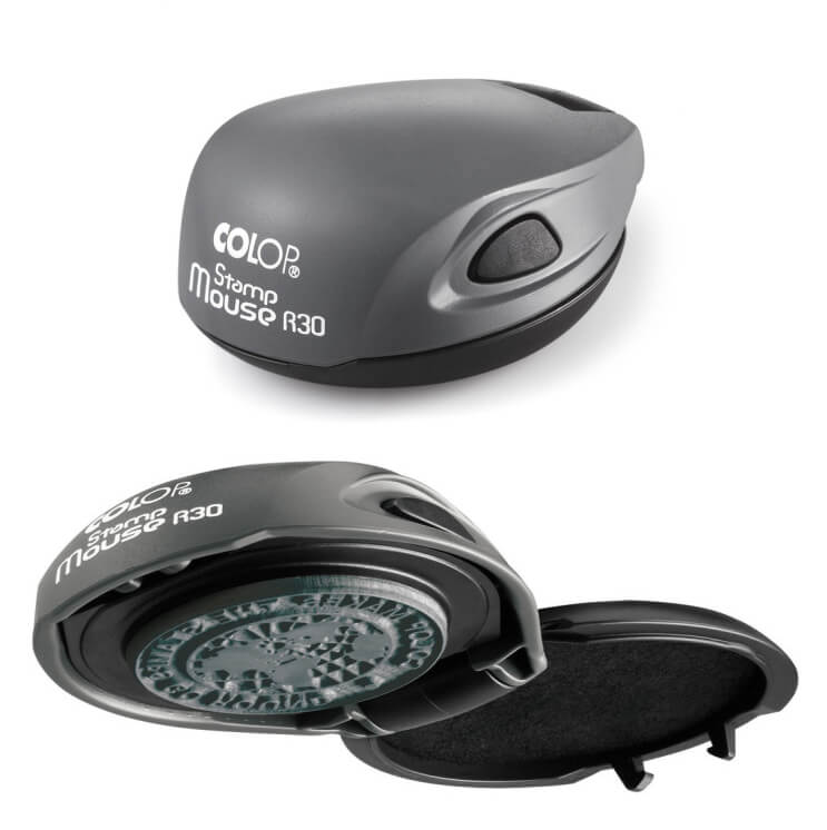 Istampa Kaşe ve Mürekkepleri COLOP STAMP MOUSE R30 KROM KASA MAVİ KEÇE - 30MM Satın Al