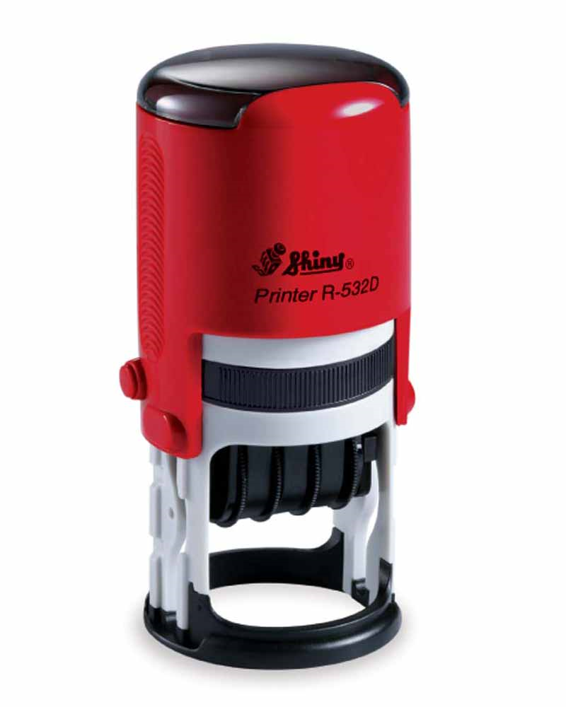 Istampa Kaşe ve Mürekkepleri SHINY R-532D SİYAH KASA SİYAH PED 32mm TARİH KAŞESİ Satın Al