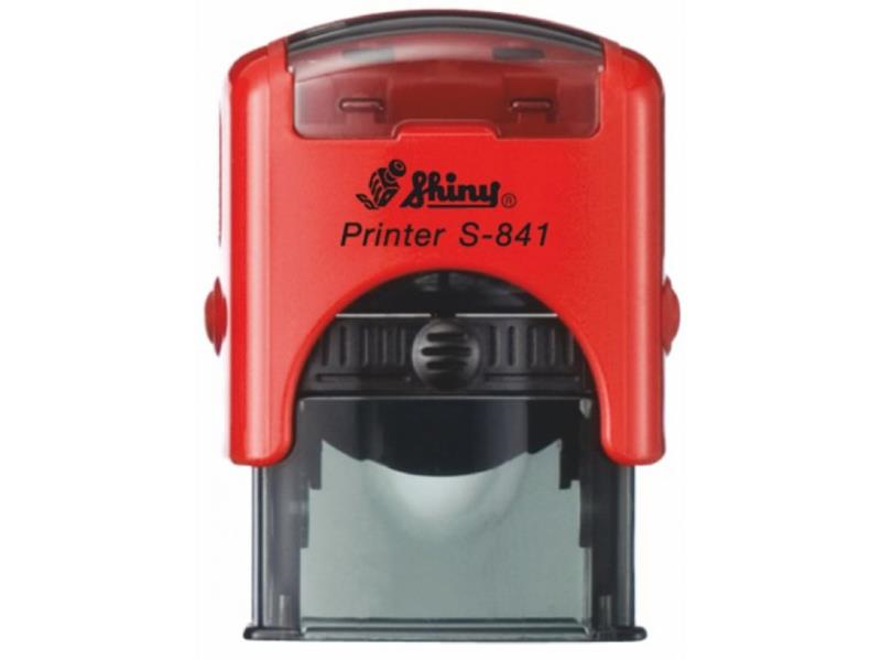 Istampa Kaşe ve Mürekkepleri SHINY S-841 KIRMIZI KASA SİYAH PED 26X10MM Satın Al