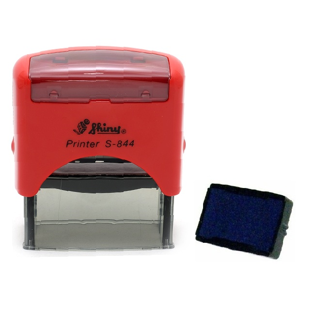 Istampa Kaşe ve Mürekkepleri SHINY S-844 KIRMIZI KASA MAVİ PED 58X22MM Satın Al