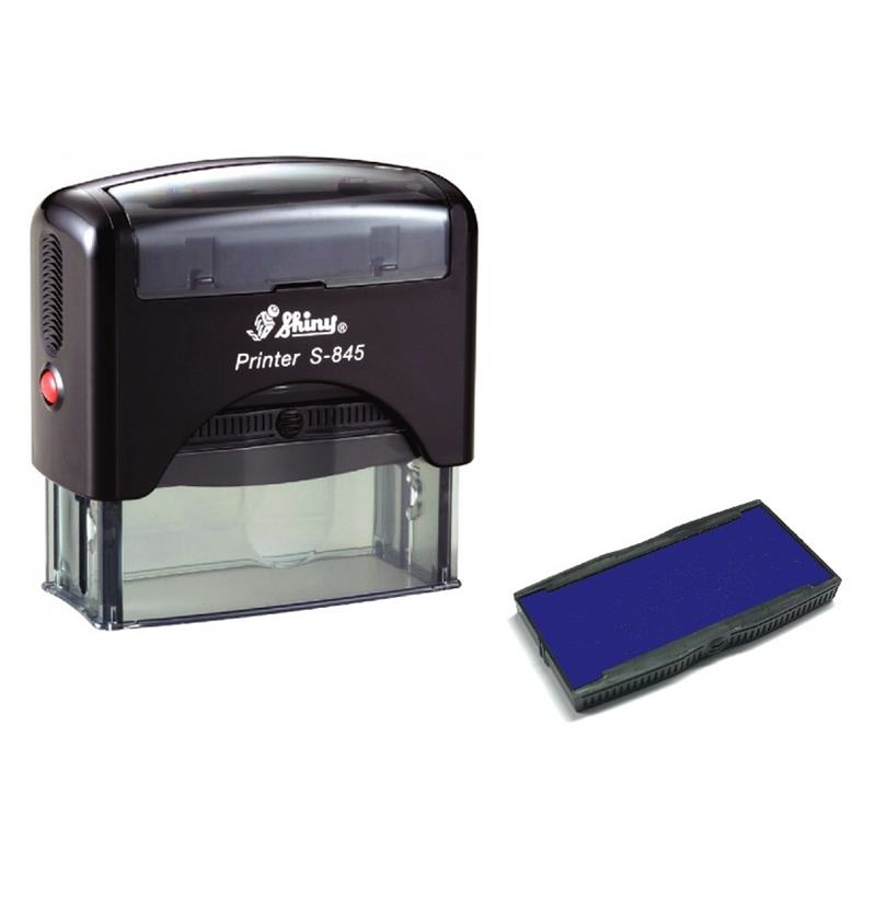 Istampa Kaşe ve Mürekkepleri SHINY S-825 SİYAH KASA MAVİ PED 70X25MM Satın Al