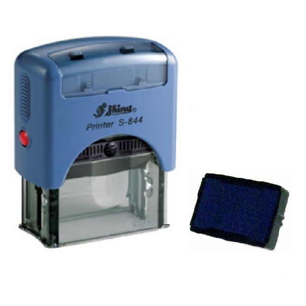 Istampa Kaşe ve Mürekkepleri SHINY S-844 MAVİ KASA MAVİ PED 58X22MM Satın Al