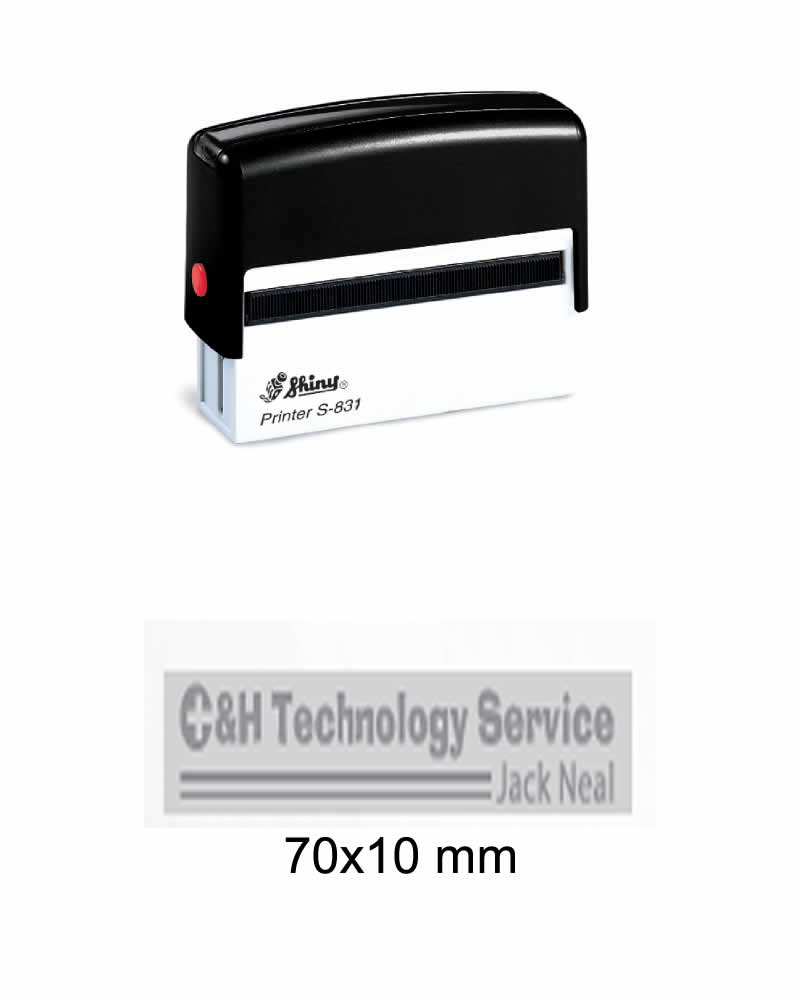 Istampa Kaşe ve Mürekkepleri SHINY S-831 SİYAH KASA SİYAH PED 70X10MM Satın Al