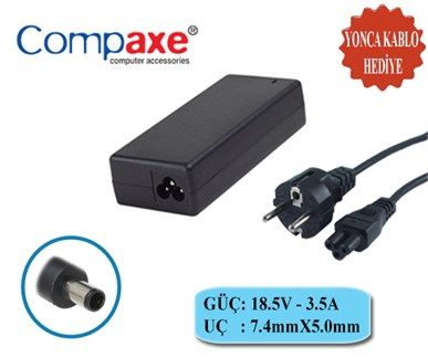 Kablolar ve Adaptörler Compaxe Clh-351 Hp 19v 3,42a 5,5-2,1 Hp Notebook Adaptörü Satın Al