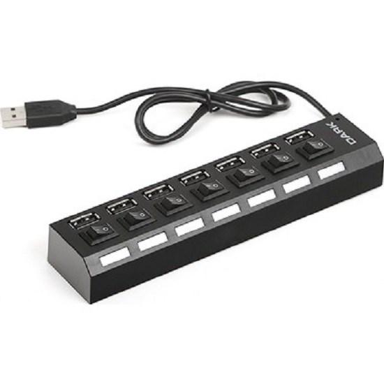 Kablolar ve Adaptörler Dark DK AC USB272 7 Port Anahtarlı USB2.0 HUB Satın Al