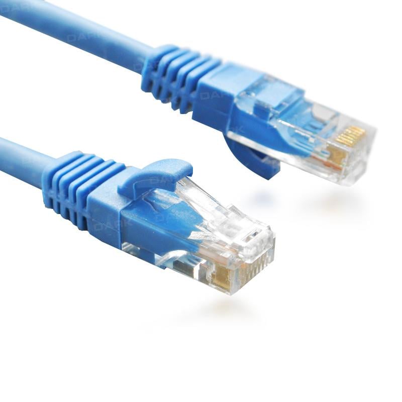 Kablolar ve Adaptörler Dark DK-CB-NT6U500BU 5mt Cat6 CU AWG24-7 UTP Mavi Patch Network Kablosu Satın Al