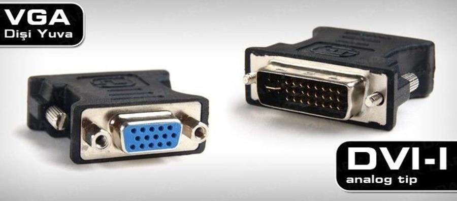 Kablolar ve Adaptörler Dark DK-HD-ADVIXVGA Dvı  Erkek - Vga Dişi Dönüştürücü Satın Al