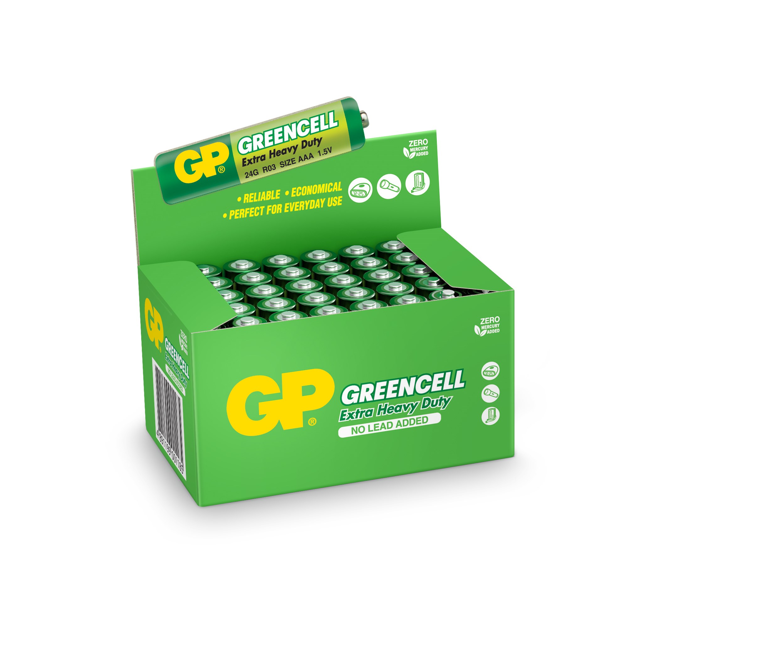 Kablolar ve Adaptörler Gp Greencell R03 AAA Boy Çinko İnce Kalem Pil 40'lı Paket GP24G-2S2 Satın Al