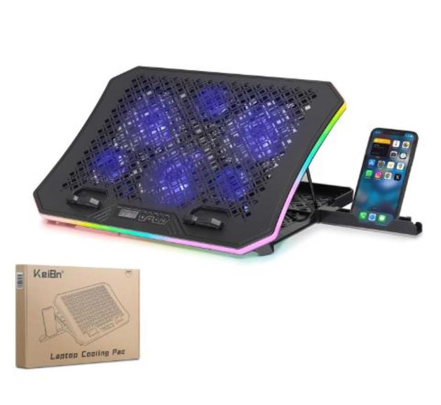 Kablolar ve Adaptörler Hadron Dcxaa8 Notebook Soğutucu 6-Fan + Telefon Standı 14-18 RGB Siyah Satın Al