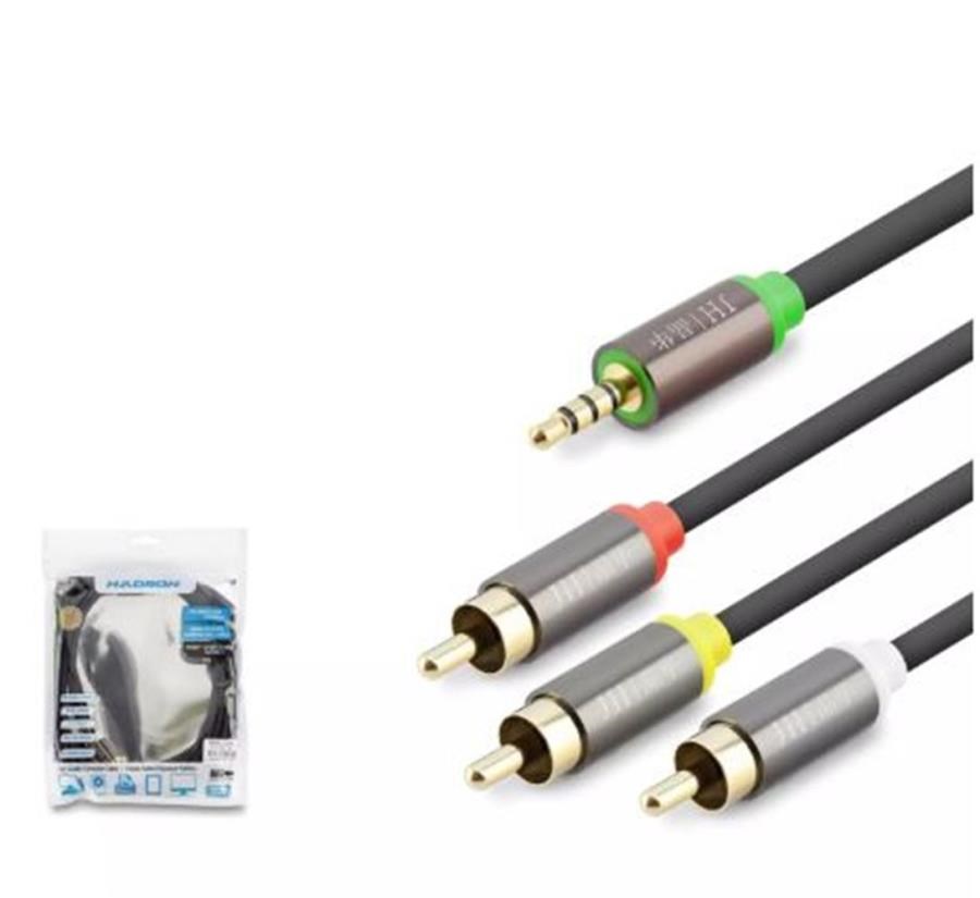 Kablolar ve Adaptörler HADRON HDX1065 3.5MM TO 3RCA KABLO 2LINE GOLD 3M SİYAH Satın Al