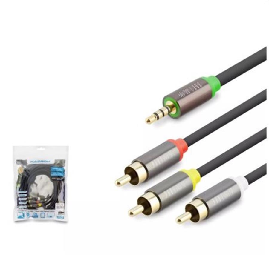 Kablolar ve Adaptörler HADRON HDX1066 3.5MM TO 3RCA KABLO 2LINE GOLD 5M SİYAH Satın Al
