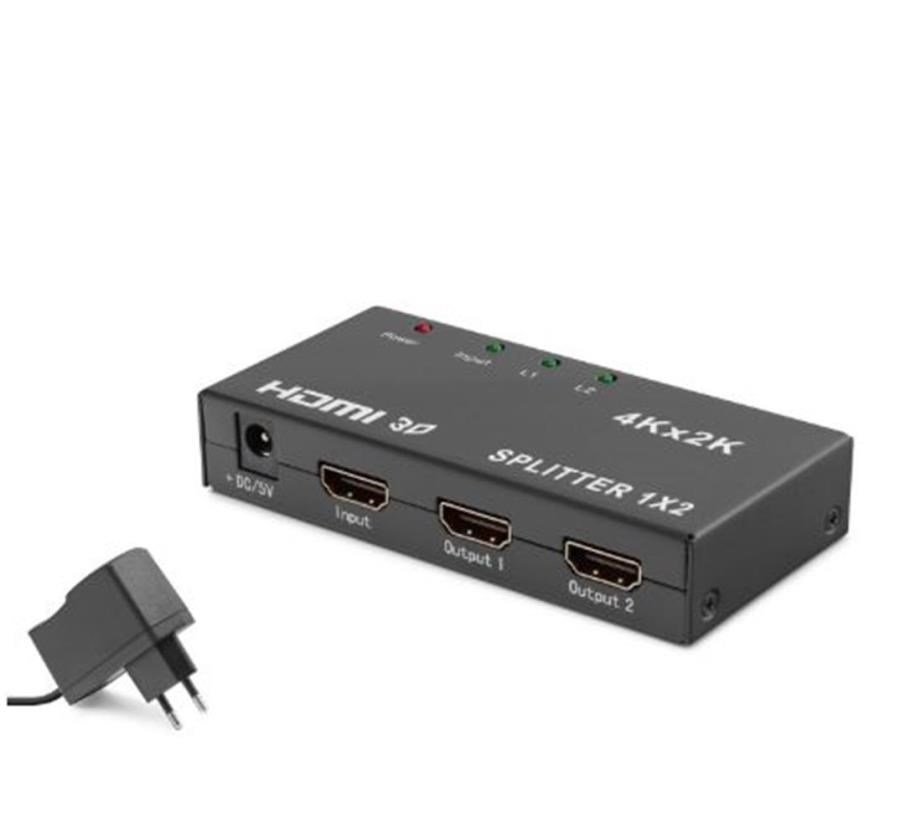 Kablolar ve Adaptörler HADRON HDX1295 HDMI Splitter 4K 3D 1 In 2 Out - Siyah Satın Al