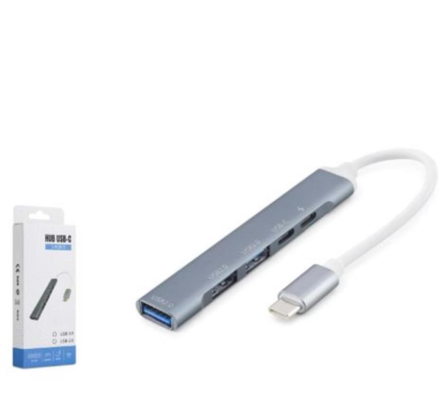 Kablolar ve Adaptörler HADRON HDX7896G Type-C PD Hub 5 Port 480 Mbps 20W Gri Satın Al