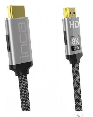 Kablolar ve Adaptörler Inca IHM-15T 1.5mt 2.0  Altın Uç Örgülü Kablo Hdmı To Hdmı Kablo 8K 2.1V ( 7680 × 4320 8K) Satın Al