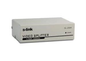 Kablolar ve Adaptörler S-link SL-2504 4 VGA 250Mhz Monitör Splitter Satın Al