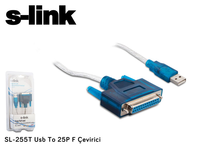 Kablolar ve Adaptörler S-link SL-255T Usb To 25P F Çevirici Satın Al