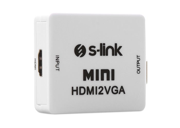 Kablolar ve Adaptörler S-link SL-HVC10 HDMI to VGA + Audio Çevirici Satın Al