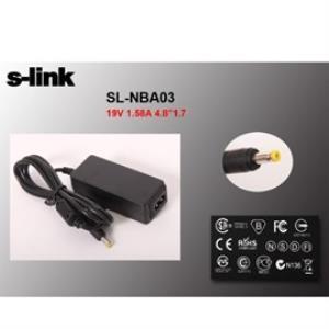 Kablolar ve Adaptörler S-link SL-NBA03 30w 19v 1.58a 4.8-1.7 Notebook Adaptör Satın Al